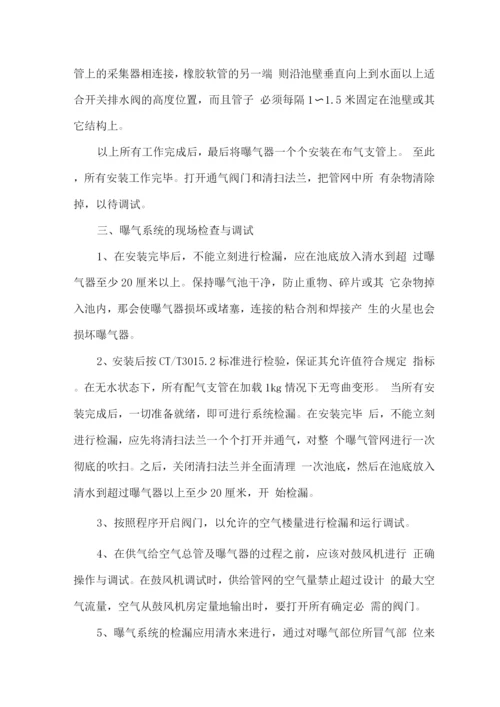 曝气系统安装方案.docx