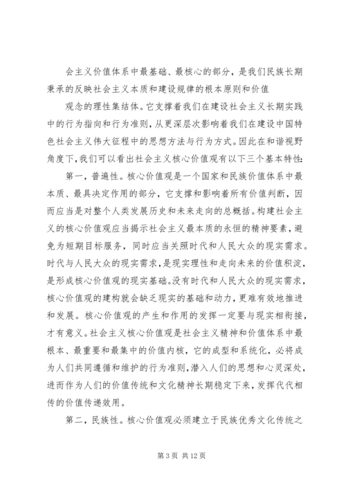 社会主义核心价值观观后感.docx