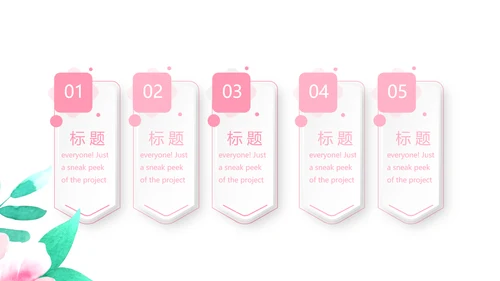 粉色时尚春季护肤动态PPT