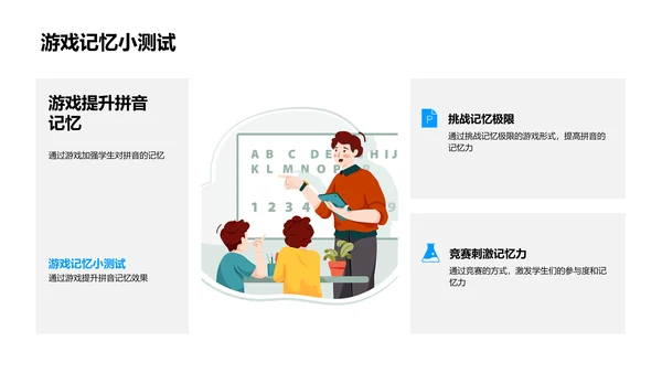 拼音掌握与游戏教学PPT模板