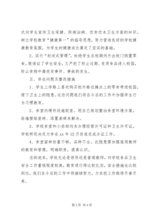 学校食品卫生专项整治行动自查报告 (2).docx