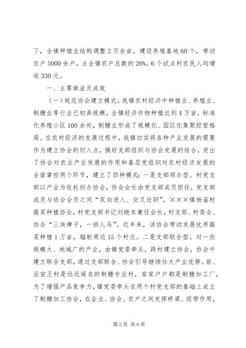 乡镇支部协会工作情况汇报.docx