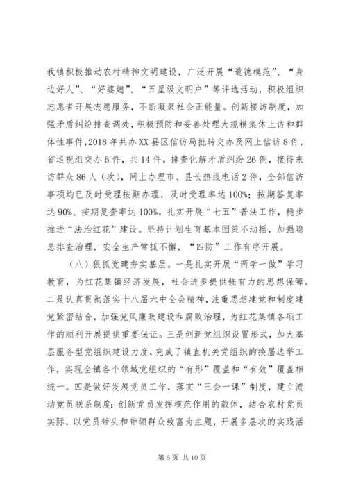 乡镇年工作总结暨明年工作安排.docx