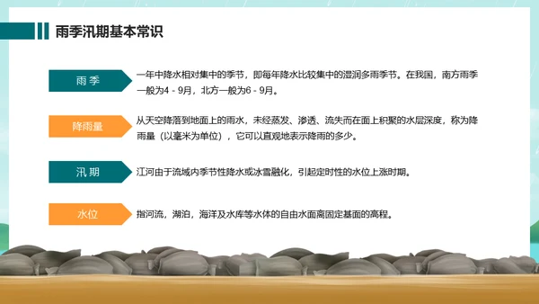 防洪防汛安全教育抗洪救灾通用PPT课件