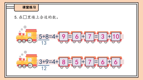 【课堂无忧】人教版一年级上册-5.4 5、4、3、2加几（课件）
