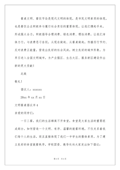 2022文明餐桌倡议书.docx