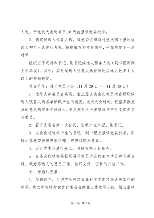 镇村党支部委员会换届选举工作实施方案 (2).docx