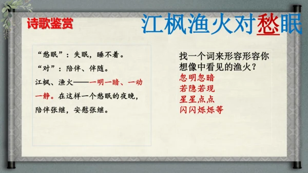 统编版语文五年级上册21《古诗词三首-枫桥夜泊》（课件）