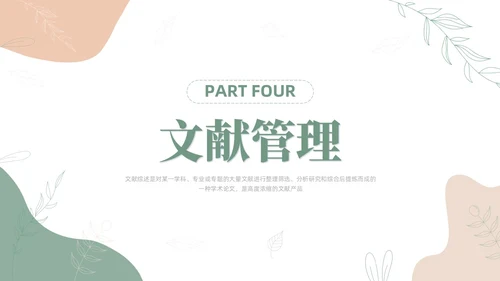 莫兰迪风如何写好文献综述PPT课件