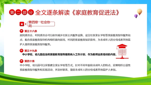 家庭教育促进法解读家校共育家庭教育PPT课件