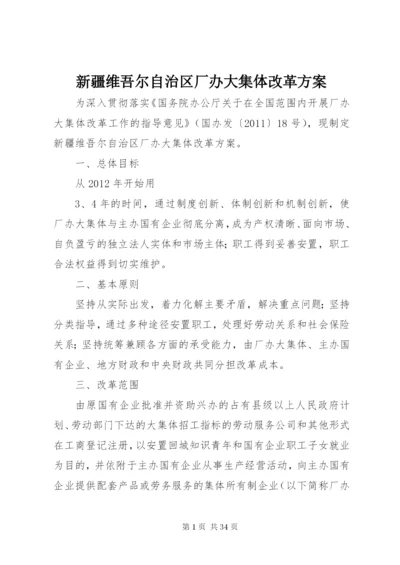 新疆维吾尔自治区厂办大集体改革方案.docx