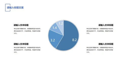 蓝色简约风数据分析PPT模板