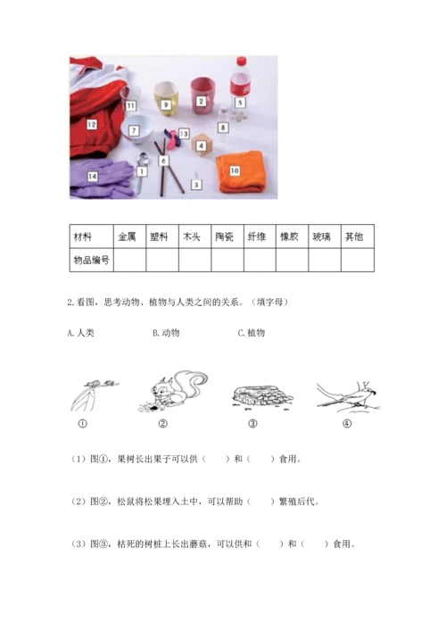 教科版二年级上册科学期末测试卷【模拟题】.docx