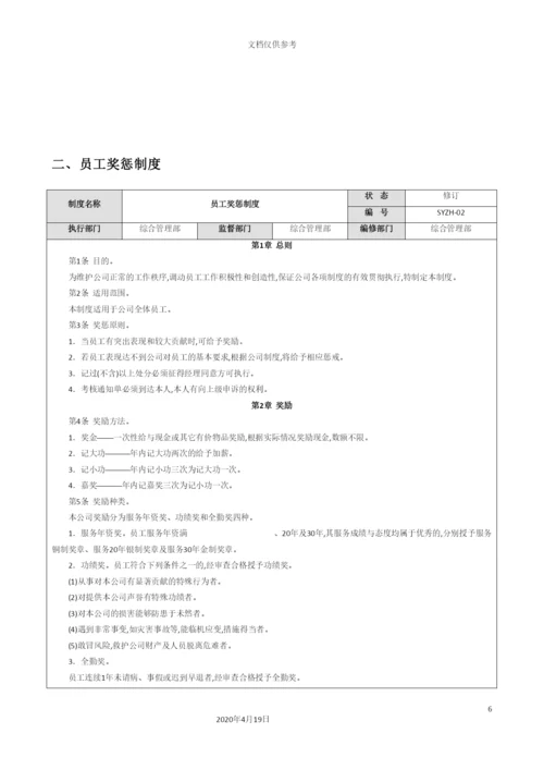 置业有限公司综合管理部制度.docx