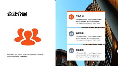 单色扁平3项企业介绍