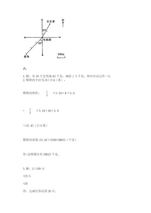 山西省【小升初】2023年小升初数学试卷【考点提分】.docx