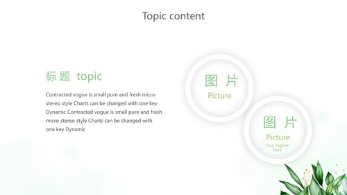 绿色小清新述职报告动态PPT模板