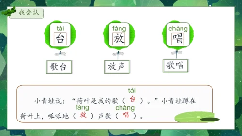 【核心素养】部编版语文一年级下册-12. 荷叶圆圆 第1课时（课件）