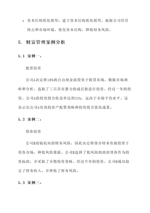 公司财富管理方案