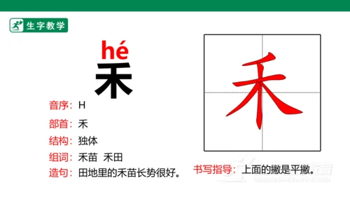 识字4 日月水火 生字动画课件