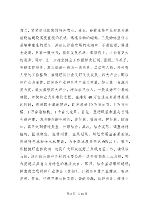 在乡经济社会发展情况检查会上的讲话.docx