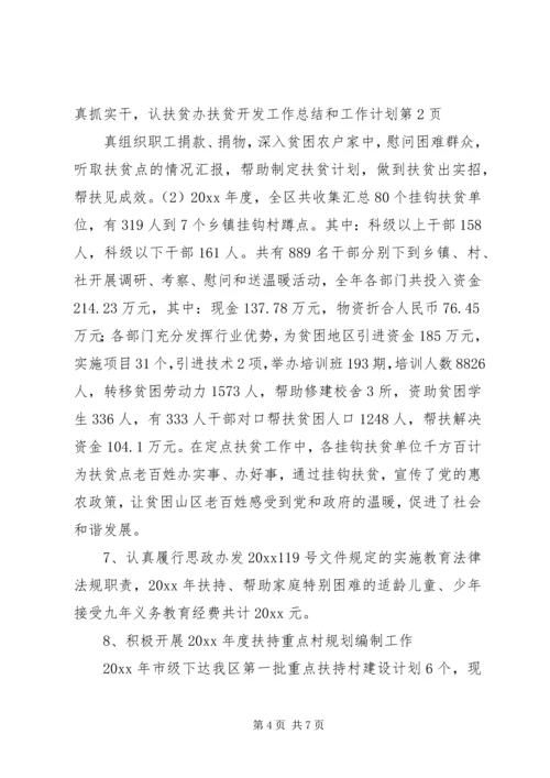 扶贫办扶贫开发工作总结和工作计划.docx