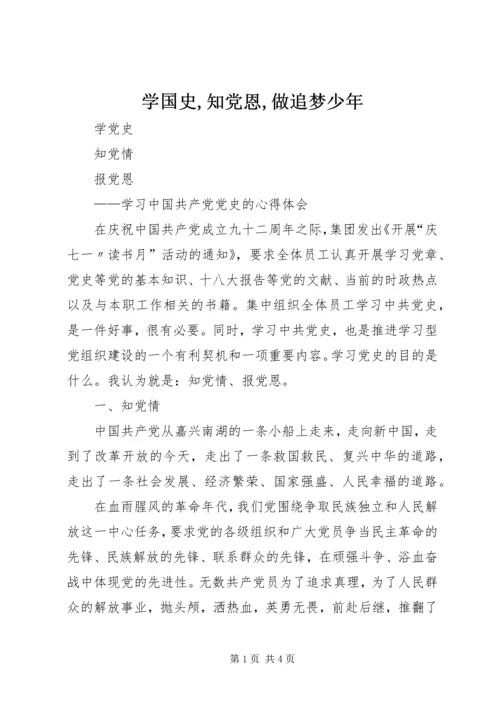 学国史,知党恩,做追梦少年 (5).docx