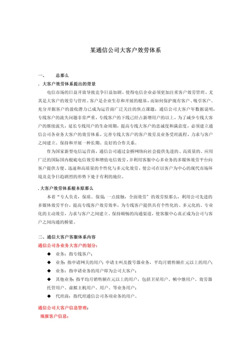 某通信公司大客户服务体系.docx