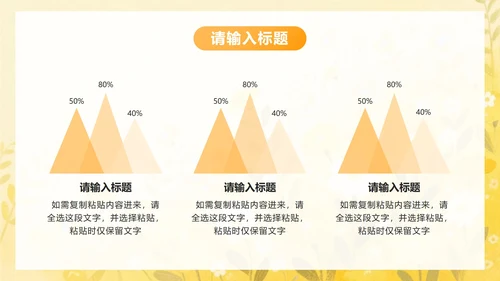 黄色小清新花卉高考考前冲刺主题班会PPT模板