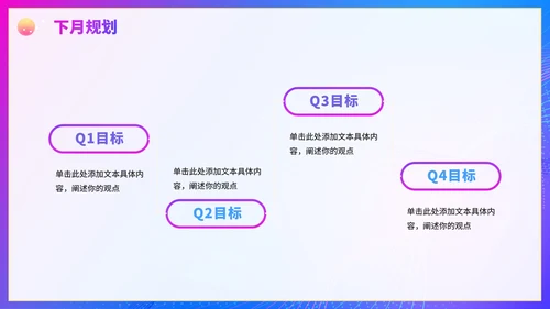 蓝色简约商务渐变工作总结PPT模板