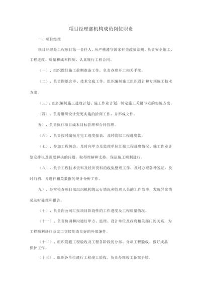 项目经理部机构成员岗位职责.docx