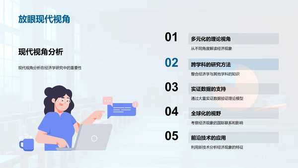 经济学研究之路PPT模板