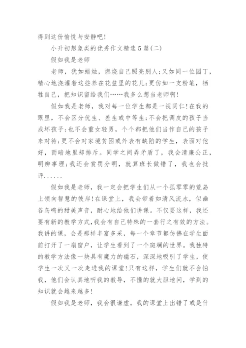 小升初_想象类优秀作文精选5篇.docx