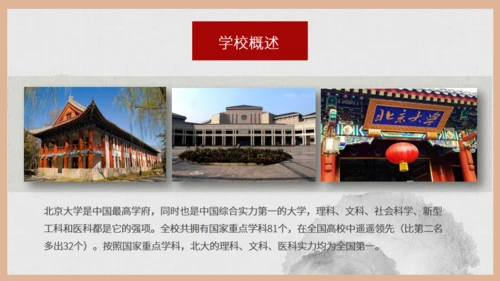 北京大学介绍通用PPT模板