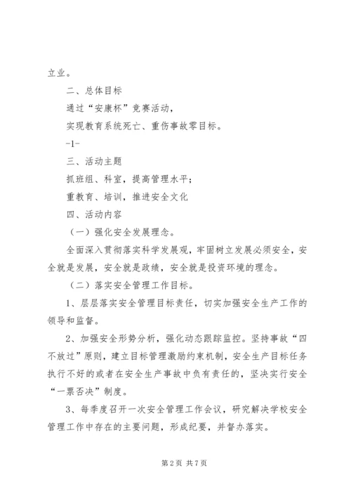 长治项目部安康杯竞赛活动的实施方案 (4).docx