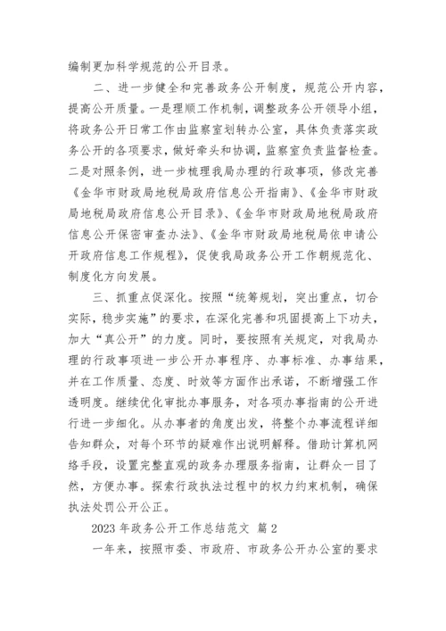 2023年政务公开工作总结范文_1.docx