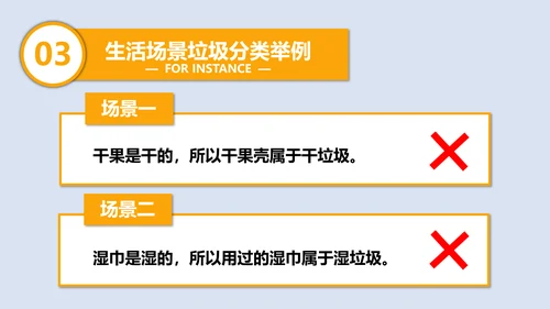 垃圾分类科普垃圾筒PPT模板