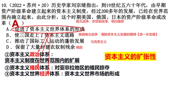 九年级历史复习：近代资本主义的产生与发展  课件（25张PPT）