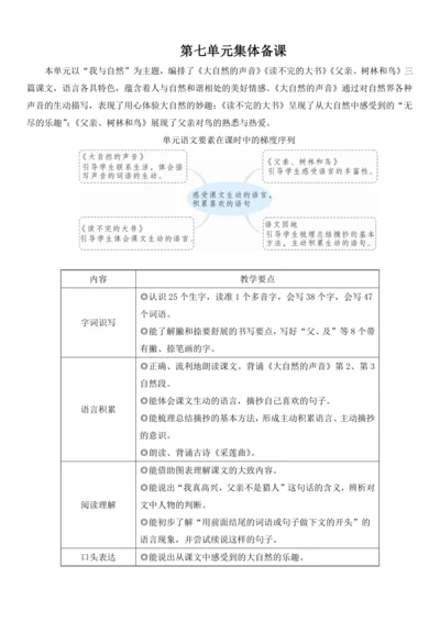 21.大自然的声音   教学设计