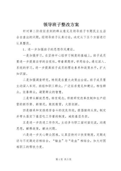 领导班子整改方案 (4).docx