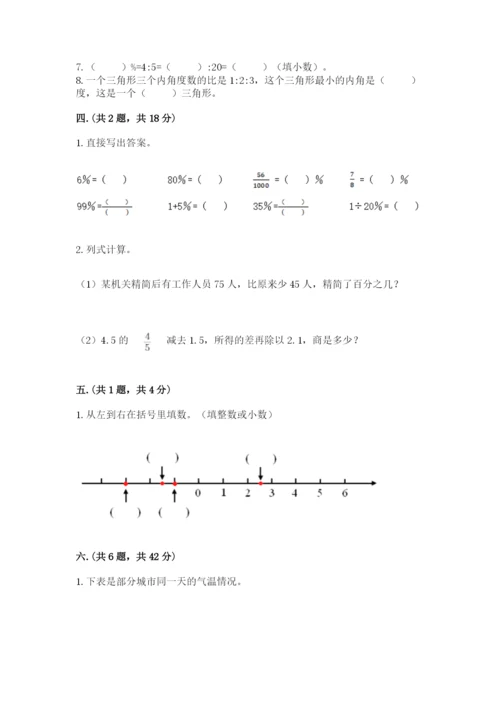 山东省济南市外国语学校小升初数学试卷附参考答案（b卷）.docx