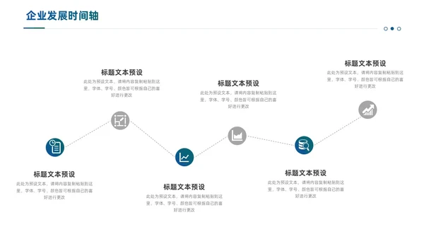 通用商务风企业发展时间轴PPT图表