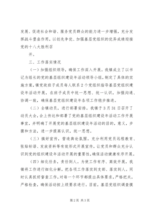 党的基层组织建设年活动开展情况汇报.docx