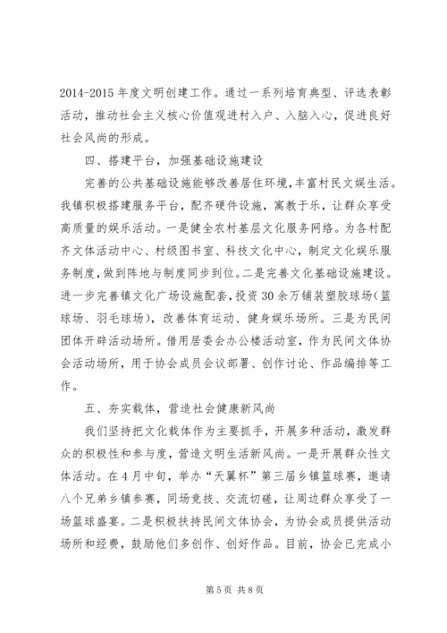 乡镇宣传思想文化汇报材料.docx