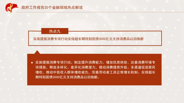 学习2025年全国两会20个金融领域热点党课ppt