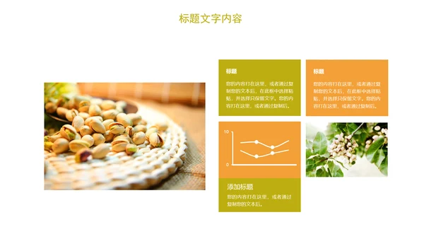 时尚开兴果美食干果食品ppt模板