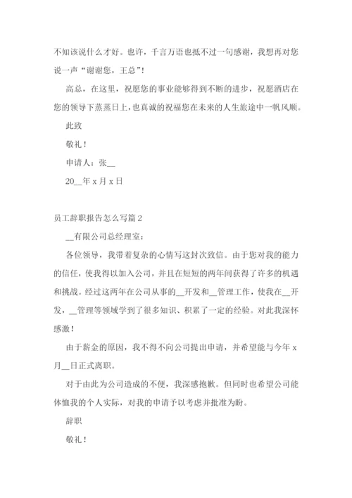 员工辞职报告怎么写10篇.docx