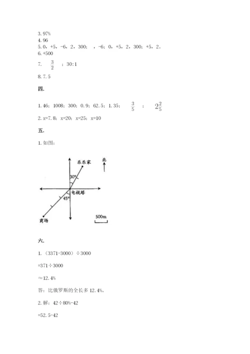 青岛版六年级数学下学期期末测试题附完整答案（各地真题）.docx