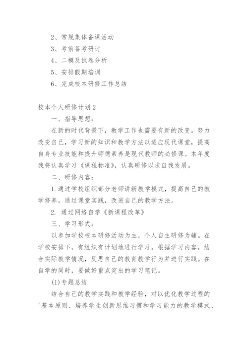 校本个人研修计划.docx