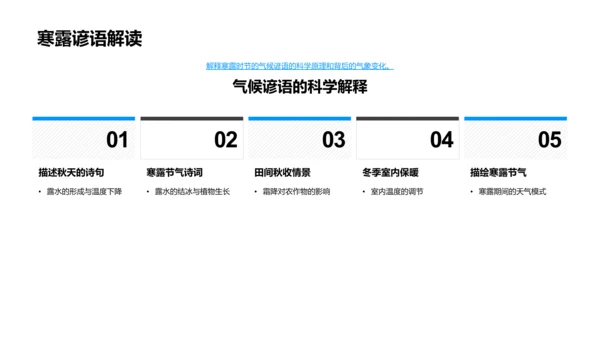 寒露气候讲解PPT模板